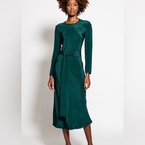 Rachel Comey silk crepe saranac dress in green